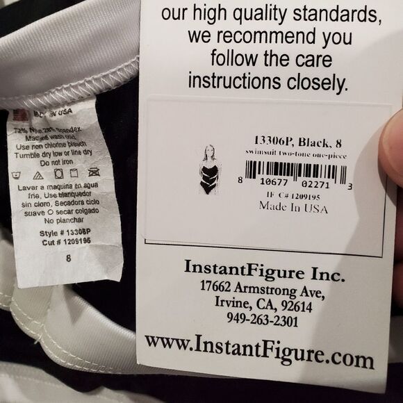 InstantFigure Compression Two-tone One-piece - NEW - Picture 15 of 15